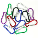 12 X Mini Aluminum Lock Keychain Carabiner Camp Hook Outdoor Hiking Snap 5CM