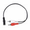 1x Stereo Audio PC TV Aux Cable Lead 3.5 mm Jack Female to 2x Male Phono Socket