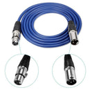 6 Pieces 6.5 Feet / 2m Cable for Microphone XLR Male to XLR Female Skin Rub