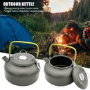 Aluminum Alloy 0.8L Outdoor Portable Camping Kettle Teapot Travel Tableware