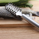 Stainless Steel Fish Scale Remover Cleaner Scaler Scraper Peeler Kitchen Bj