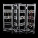 Clear Acrylic Earrings Necklace Jewelry Display Rack Stand Organizer Holder