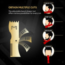 2pcs Adjustable Beard Shaping Tool Template Guide Facial Hair Trimmer Ruler