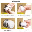 4pcs Home Baby Safety Sleeve Detachable Protective Door Knob Cover Child Proof