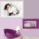 White Adorable Cat 5D Diamond DIY Painting Craft Kit Home Decor