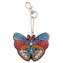 4pcs DIY Butterfly Full Drill Special Shaped Diamond Painting Keychain Gift