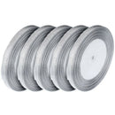 5 Rolls Glitter Ribbons, 0.24 Inch 25 Yards Metallic Ribbons for Crafters G