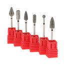 6-Pack Professional Nail Drill Bits Rotary Burr Grinding Head Polisher 3/32