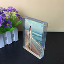 Clear Acrylic Magnet Photo Frame Stand Baby Wedding Photo Frame Vertical or