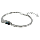 Woman Crystal bracelet lake blue D9M1