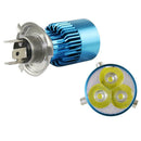 3PCS Three Claw H4 LED Light For Motorcycle Motorbike Headlight Bulb Lam JJW