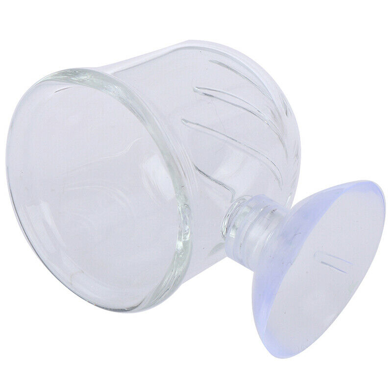 Aquariums Fish Feeders Glass Feeding Food Cup Plant Cup Fish Clear Dish Tray FT