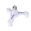 3 In 1 E27 To E27 Led Lamp Bulbs Socket Splitter Adapter For Photo StudioOZ