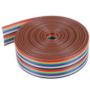5M 1.27mm 20P Cable Rainbow Flat Line Support Wire Soldered Cable Connector  Gn