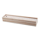 Wood Pencil Case Box Colour Pencils + Wooden Sharpener Ruler Sketching Set  B1J6