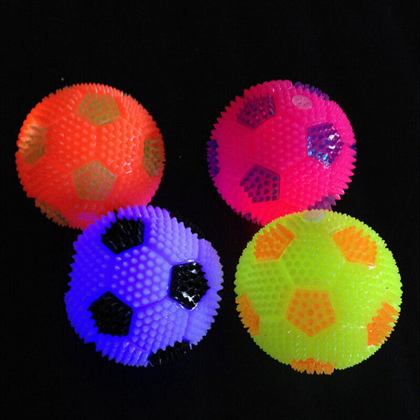 Flashing Bouncing Balls Mini LED Magic Football Kids Toys Gift  Random LJ