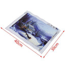 Christmas Snow House 5D Diamond Painting DIY Cross Stitch Kit 16 x 12 Inch E7Q3