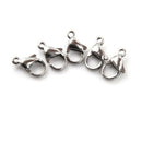 10Pcs Stainless Steel Lobster Clasp Fit Chain Bracelet Jewelry Finding SilverME