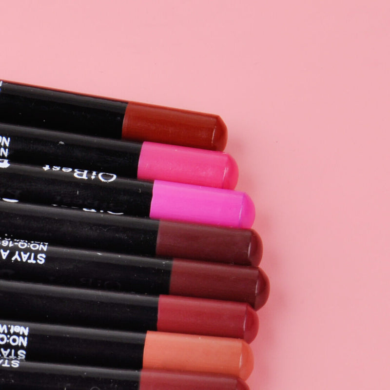 12pc 12 Colors Magic Beauty Lipliner Cosmetic Makeup Lip Liner Pencil Women Girl
