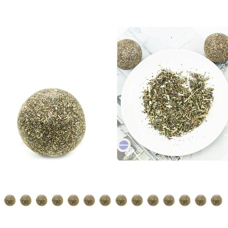 Pet Cat Natural Catnip Treat Ball Home Chasing ys Healthy Edible Treating FT