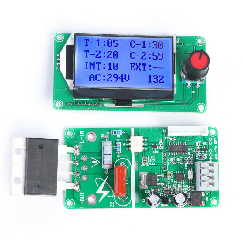100A LCD Spot Welding Machine Double Dual Pulse Encoder Time Control Module