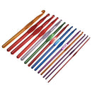 14pcs Crochet Needle Knitting Wool from 2mm to 10mm Aluminium Knit Crochet