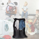 Large Laundry Bag 24 inch X34 inch with Zipper, College Laundry Backpack wi