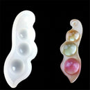 Pea Shaped silicone cake mold handmade soap  flower crafts diy cake decor too Gw