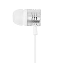 3.5mm Wired Earphones Super Bass Stereo In-Ear Earbuds for Phone (White) A