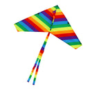 New 40M Huge Rainbow Triangle Kites w/String Kits Windsock Kids Outdoor Game