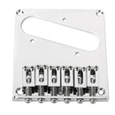 Metal Electric Guitar Saddle Bridge Tailpiece Plate - Chrome