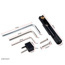 Set of Fixed Guitar Bridge, Tailpiece Nut Bridge 5 Strings Headless + Key +