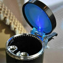 Portable Car LED Light Ashtray Auto Travel Cigarette Holder Black Cup U6S4 T5B7