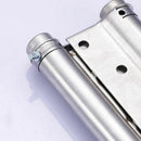 Stainless Double Open Buffer Spring Hinge Door Swing Self Closing 7.6*7.3 Cafe