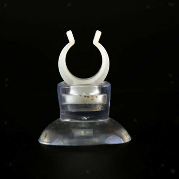 Pack of 20 Strong Self-adhesive Aquarium Suction Cup Clips Airline Tube Holders,