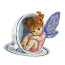 Stamped Cross Stitch Kit, Cute Girl Patterns, Cross Stitch Needlework, DIY