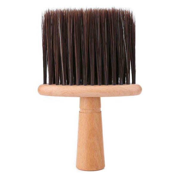 Neck Face Duster Brushes Barber Salon Cutting Hair Clean Hairbrush (Brown)