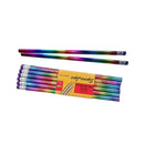 12pc Wooden Rainbow Pencil Environmental Protection Pencil School Stationary