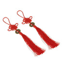 Qing Dynasty Red Chinese Knot Luck Coins Wealth Home Decor Ornament style 3