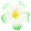 Barrette hair clip with foam frangipani for girls women - Green