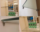 10pcs Suction Cup Bottle MarkBase Metal Plate Glass Shelf