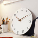 Wooden Wall Clock Simple Modern Design for Living Room Nordic Brief Wood Cl N9X6