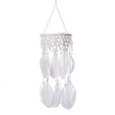 Handmade Dream Catcher Net Lace Ribbon Feather Wall Hanging Ornament LED Lamp