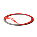 1Pair Carbon Fiber Speaker Frame Trim Red+White+Blue for Ford Mustang 15-17 A