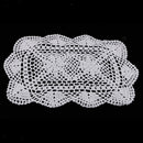 Hand Crochet Table Runner Doily White Lace Table Crochet Cotton Placemat Mat
