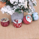 Christmas candy box jar lovely clear xmas santa elk snowman sweet sugar case 3C