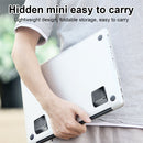 1pair Invisible Design Laptop Stand Cooling Hands Free Office Portable Foldable