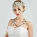 Flapper Headband Roaring 20S Bridal Headpiece 1920S Great Gatsby Accessory