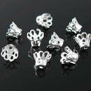 5X(50Pcs Metal Crown Bead Caps 6x5mm V8V6)