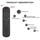 G50S 2.4GHz Wireless Voice Air Mouse Remote Control with Built-in Gyroscope